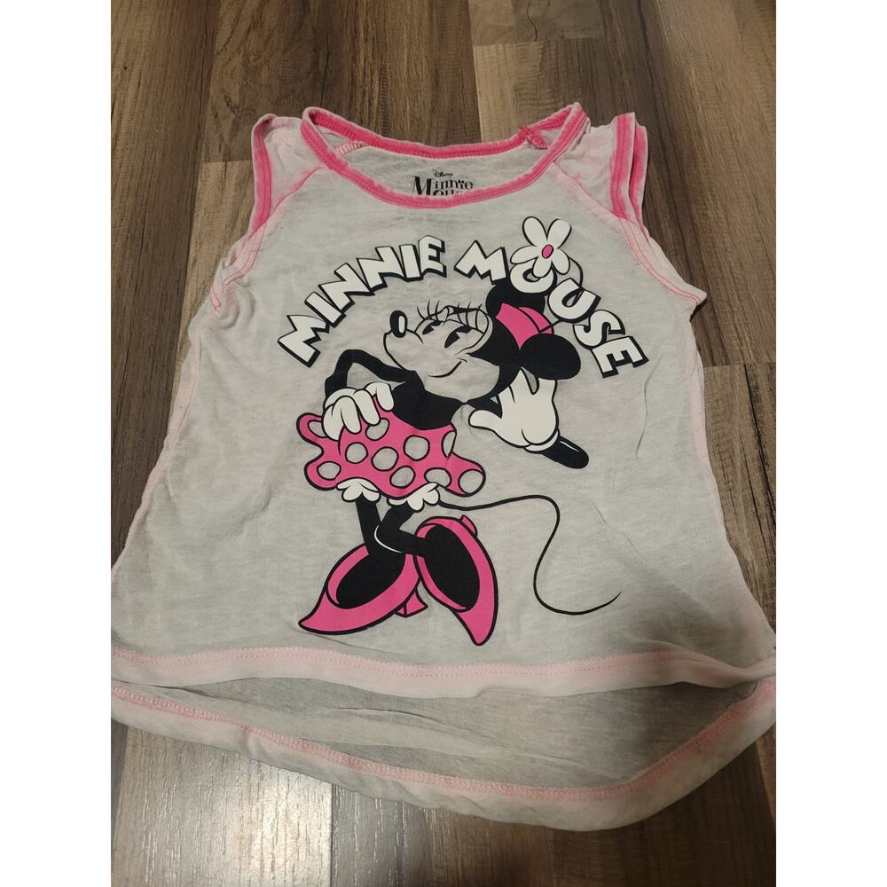 Minnie Mouse Girls Sleeveless Tee Size XS 4/5